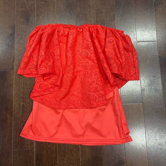 y2k off the Shoulder Bright summer top - Picture 2 of 6